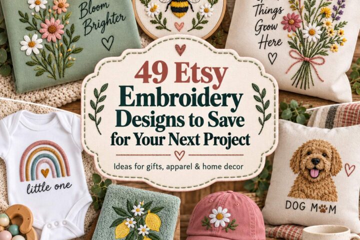 49 Etsy Embroidery Designs Worth Saving for Your Next Project